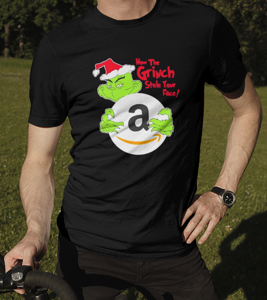 How The Grinch Stole Your Face Amazon Christmas T-Shirt