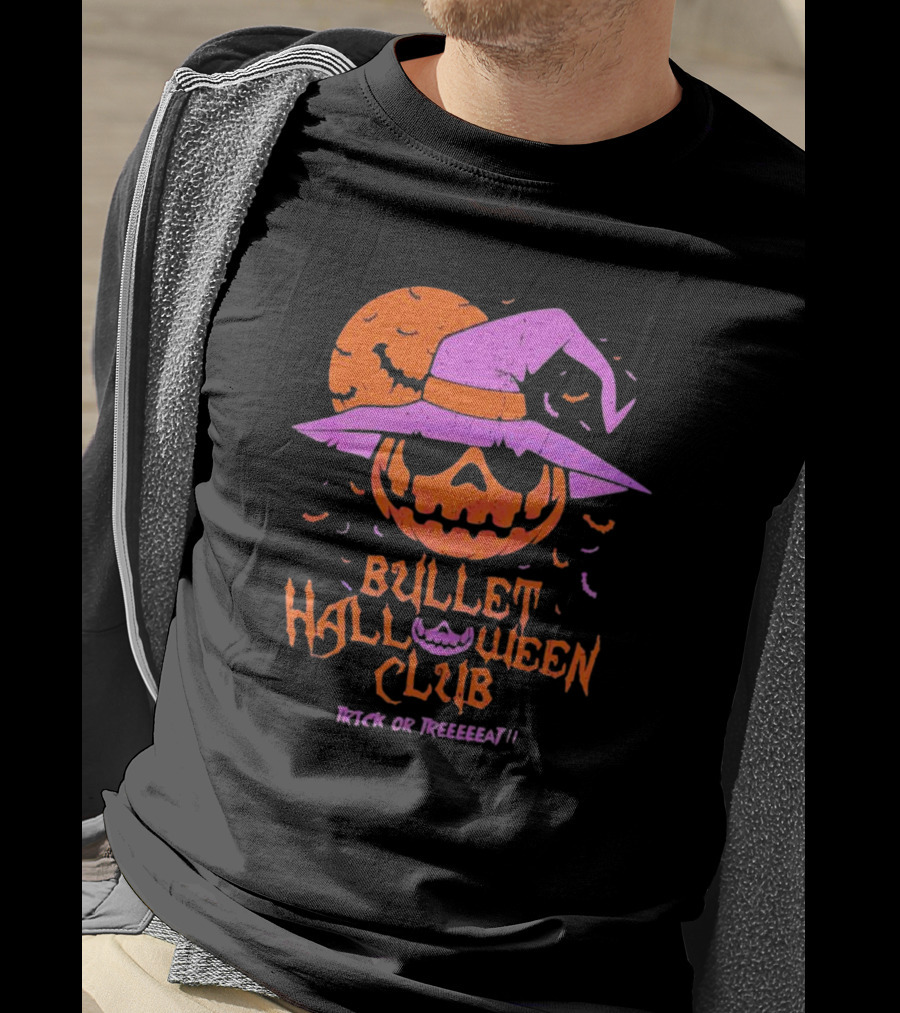 Bullet Halloween Club Trick Or Treeeeat T-Shirt