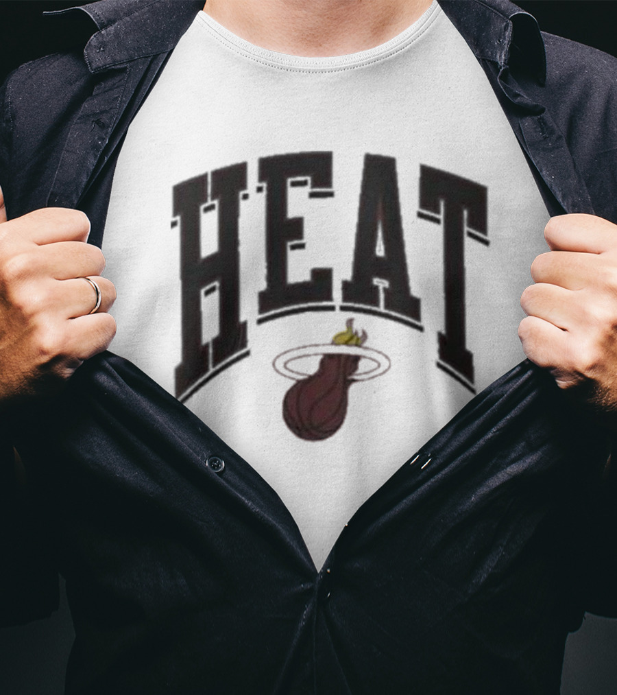 Miami Heat Iconic Flaming Basketball T-Shirt