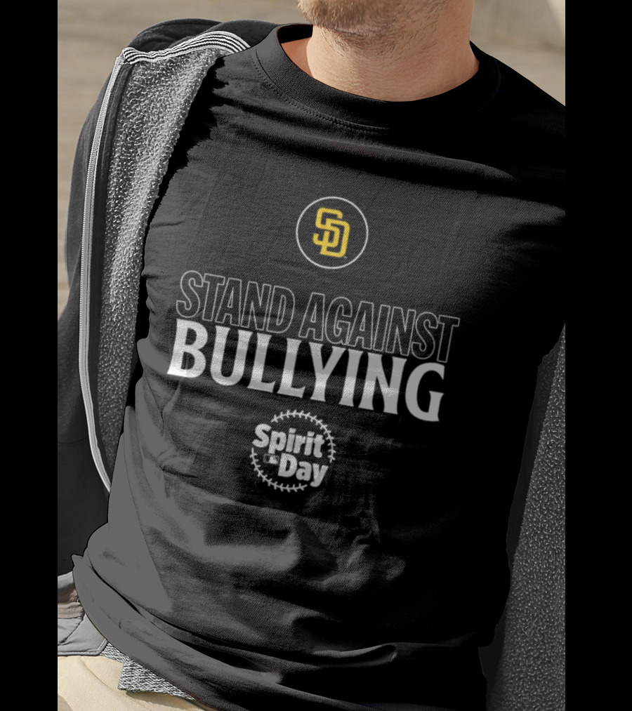 San Diego Padres Stand Against Bullying Spirit Day SD T-Shirt