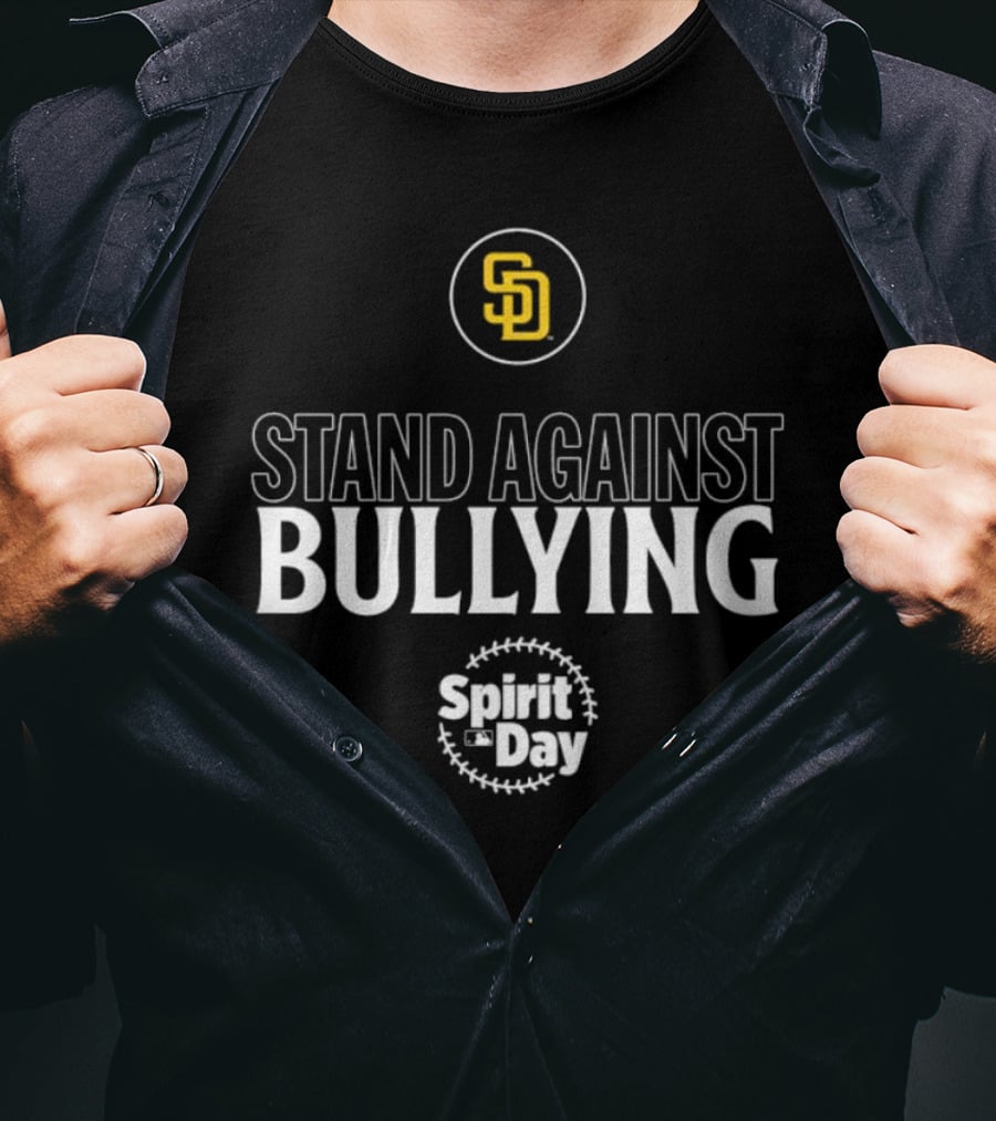 San Diego Padres Stand Against Bullying Spirit Day SD T-Shirt