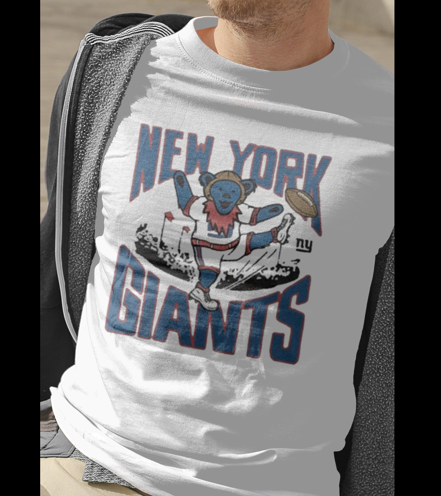 New York Giants Grateful Dead NFL Collaboration Bear T-Shirt