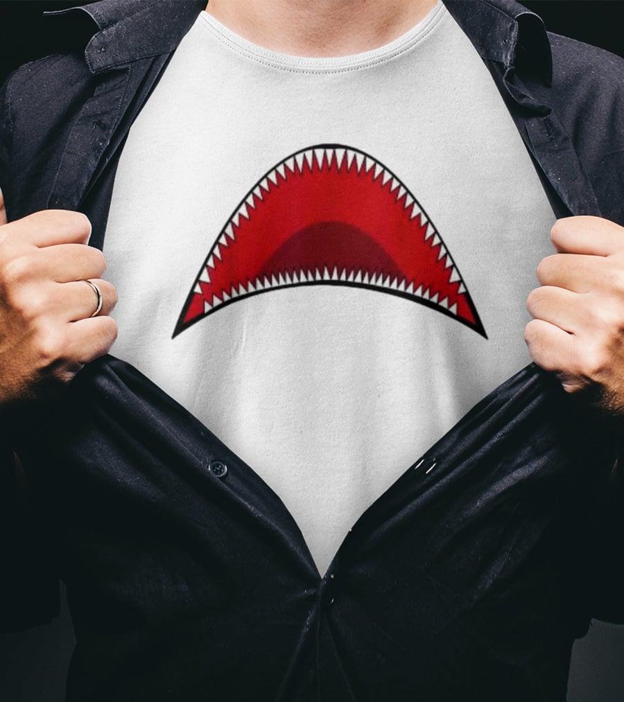 Shark Mouth Teeth Graphic Apparel Bape Icon T-Shirt