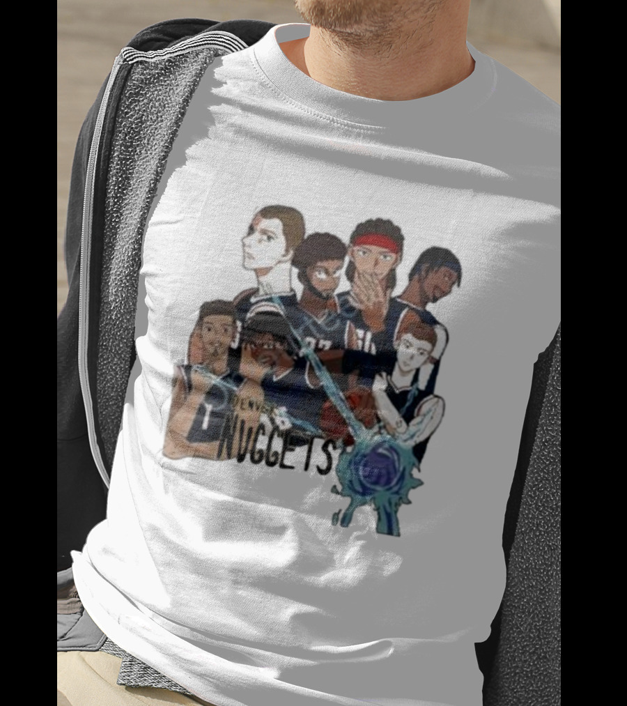 Denver Nuggets Jjk Jujutsu Kaisen Anime Crossover Fan Merch T-Shirt