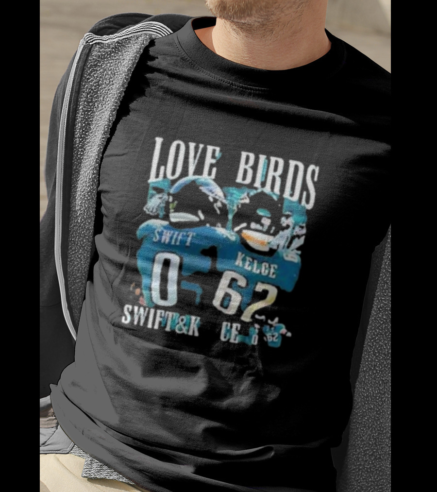 Philadelphia Eagles Love Birds Swift And Kelce T-Shirt