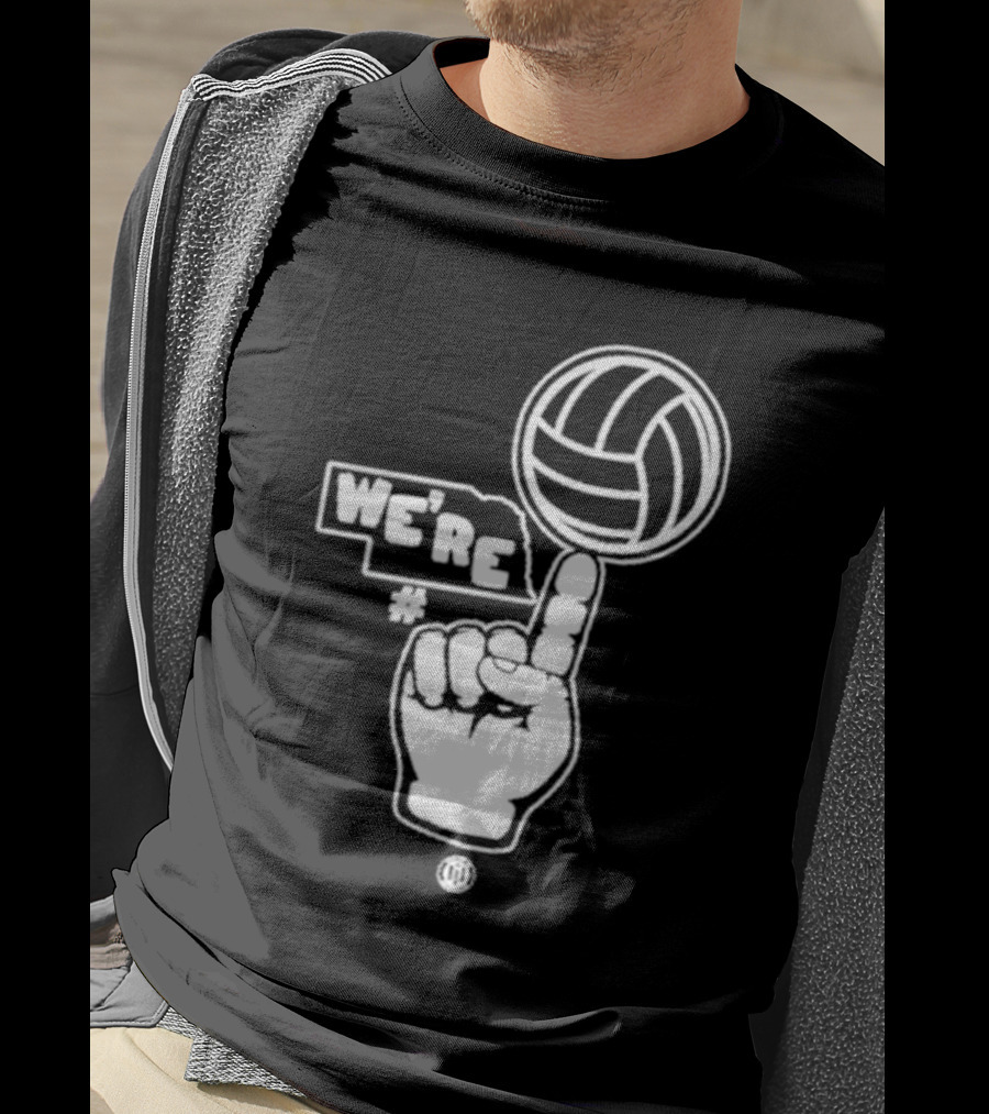 Triple B We’re Number One Volleyball Finger Gesture T-Shirt