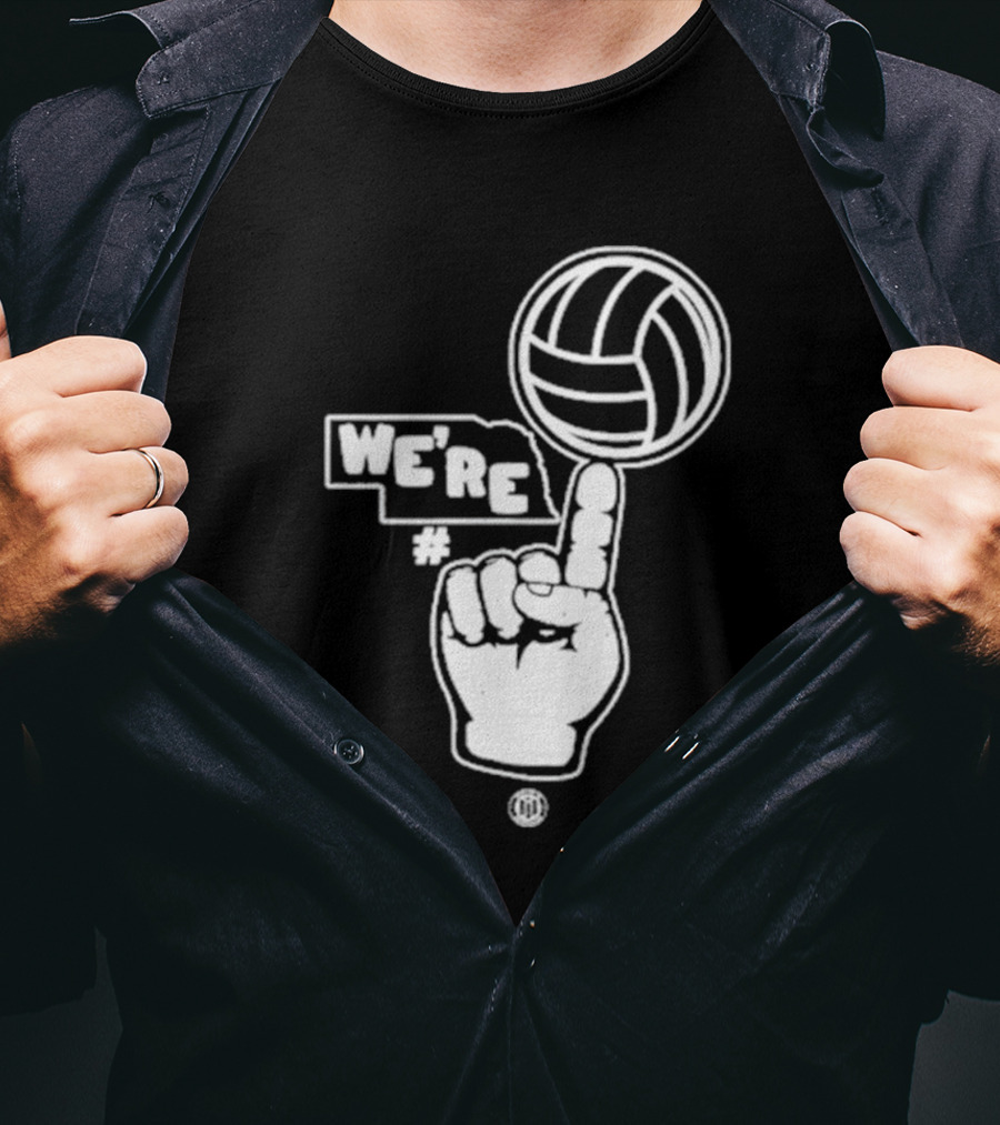 Triple B We’re Number One Volleyball Finger Gesture T-Shirt
