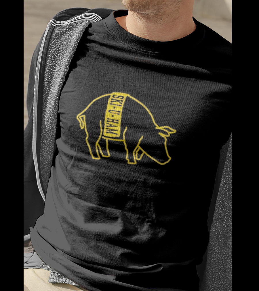 Ski-U-Ham Bacon Is Back Pig Outline T-Shirt