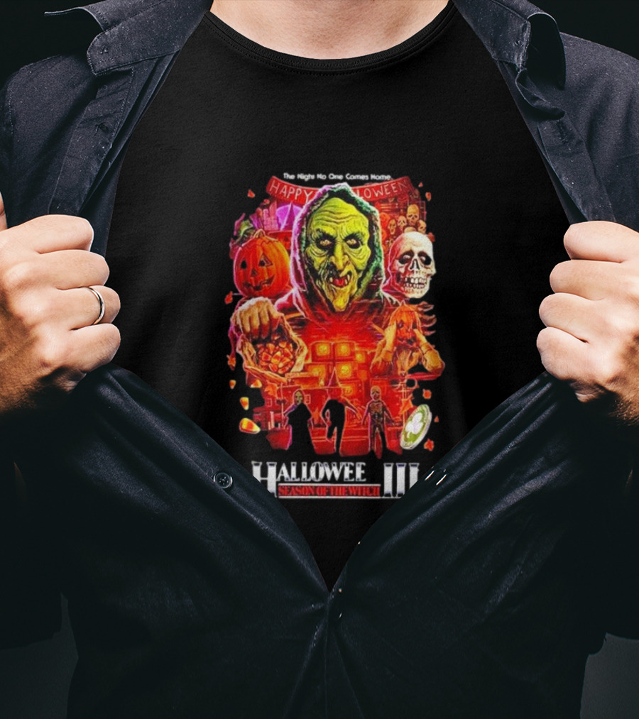 Halloween III Season Of The Witch Horror Characters The Night No One Comes Home T-Shirt