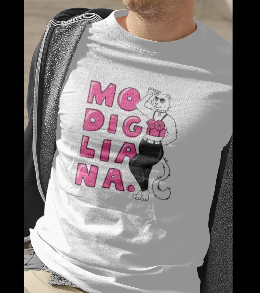 Modigliana Cat Fashion Style T-Shirt