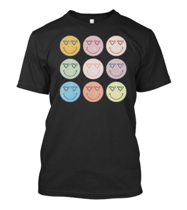 Cody Johnson Cojo Smiley Sunglasses Nine Colorful Faces T-Shirt