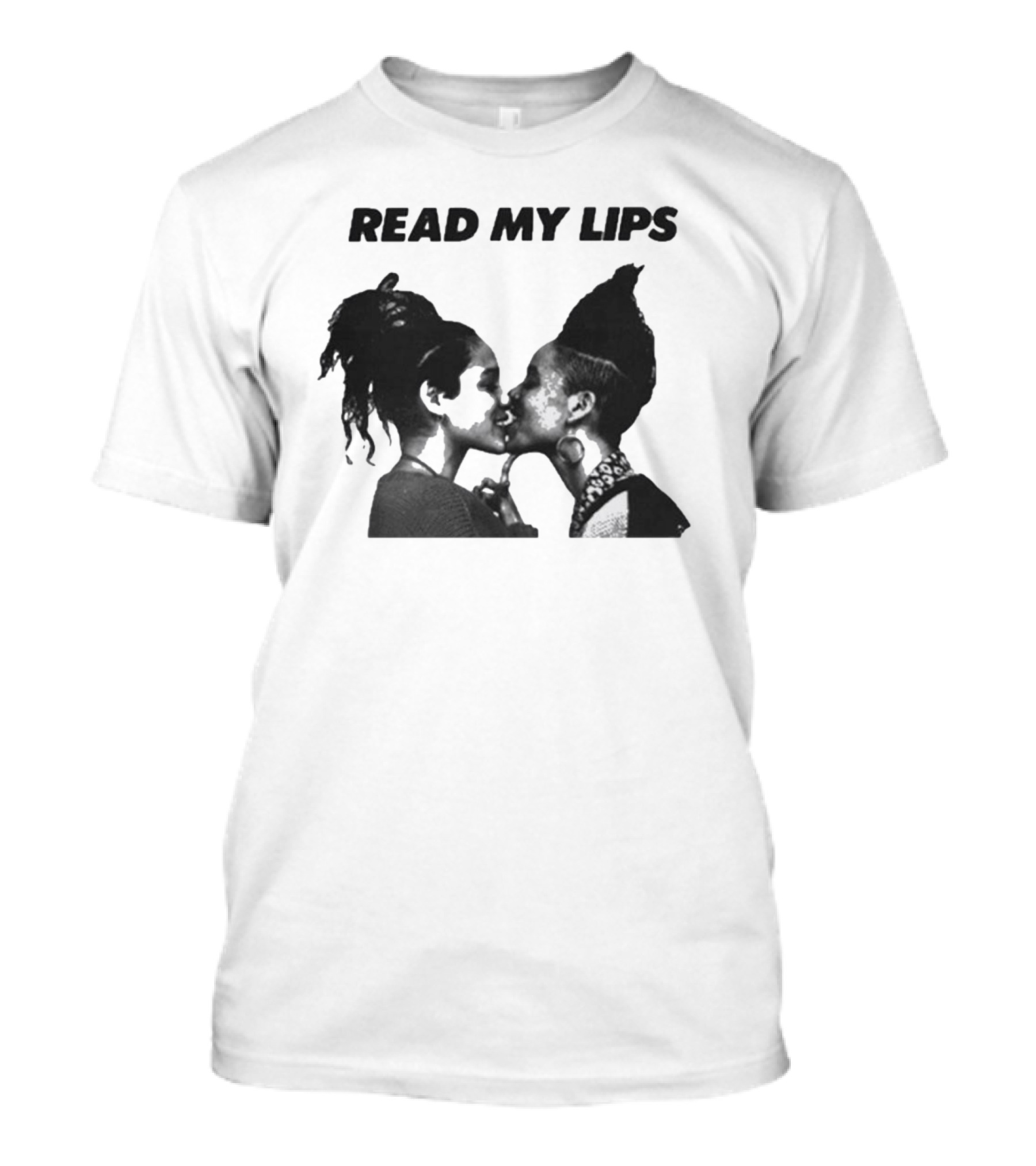 Gran Fury Read My Lips Two Girls Kissing T-Shirt