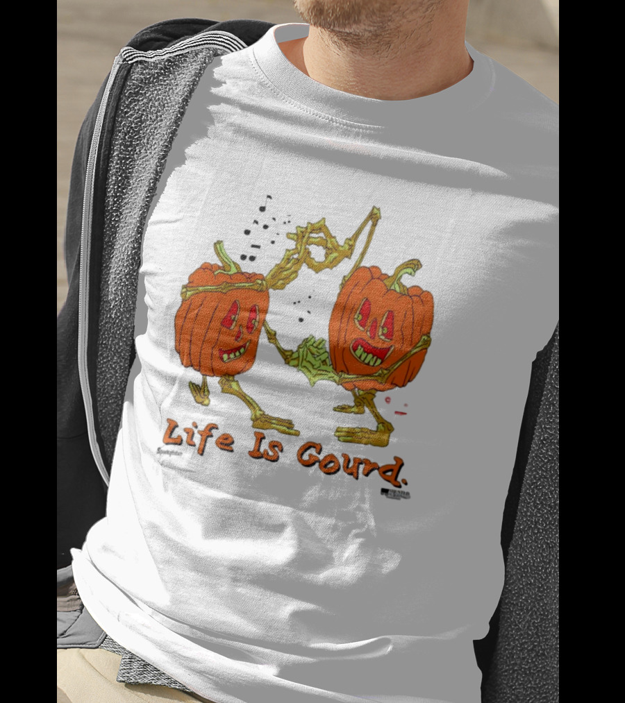 Online Ceramics Dancing Skeleton Pumpkins Life Is Gourd T-Shirt