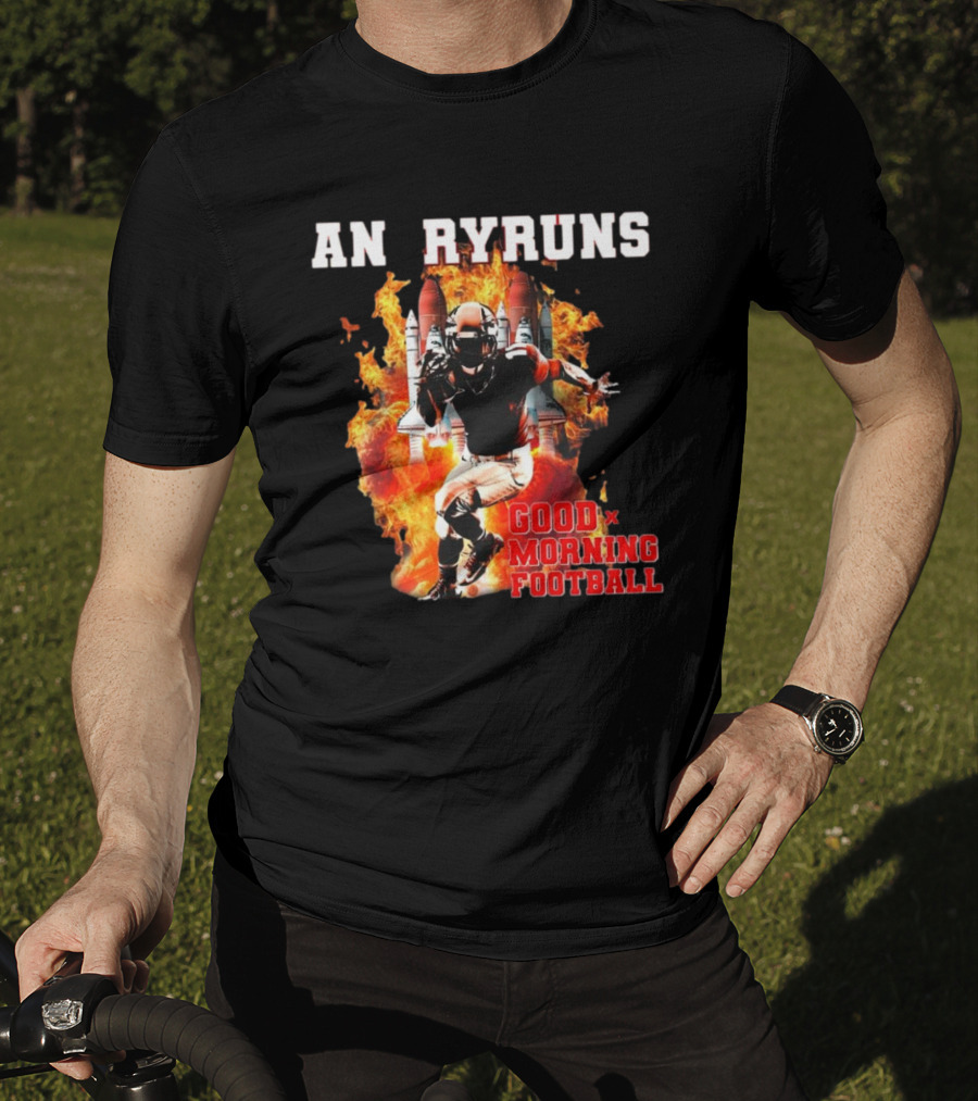 Angry Runs Good Morning Football Explosive Football Action T-Shirt