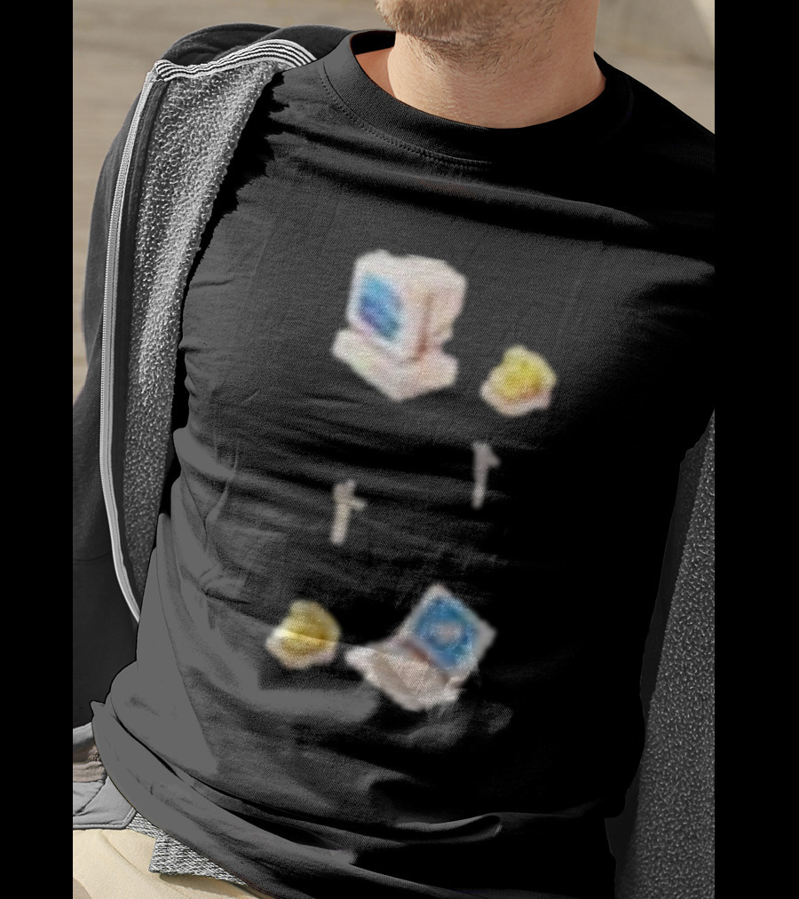 Wilbur’s Dial Up Vintage Computer And Classic Yellow Telephones Nostalgia T-Shirt