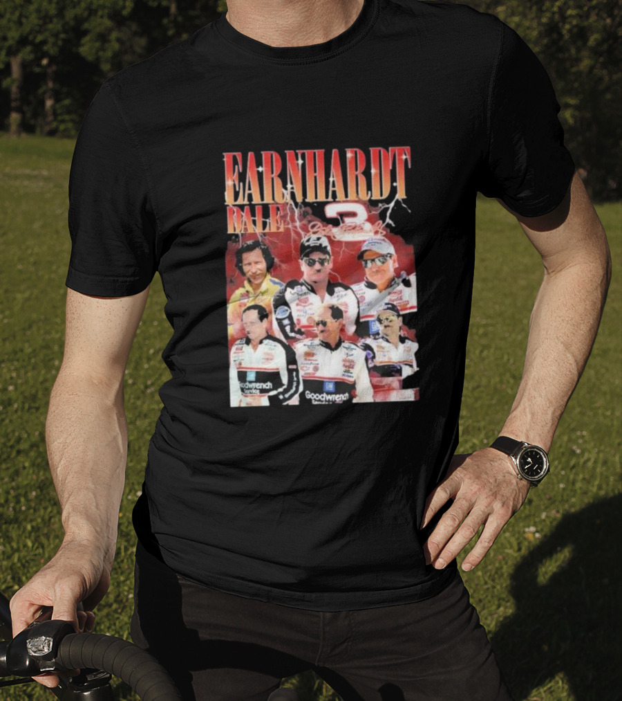 Dale Earnhardt Number 3 Goodwrench Racing Bootleg Rap T-Shirt