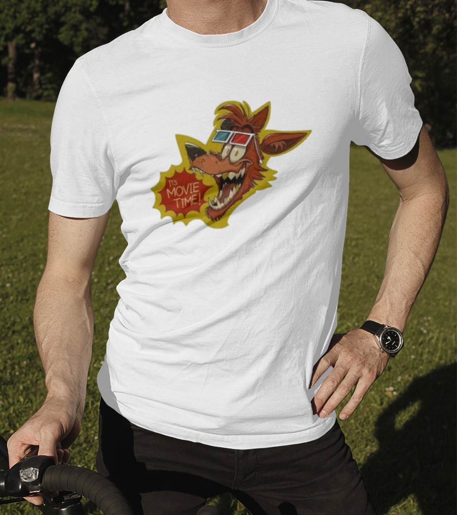Five Nights At Freddy’s Foxy In 3D Glasses It's Movie Time T-Shirt