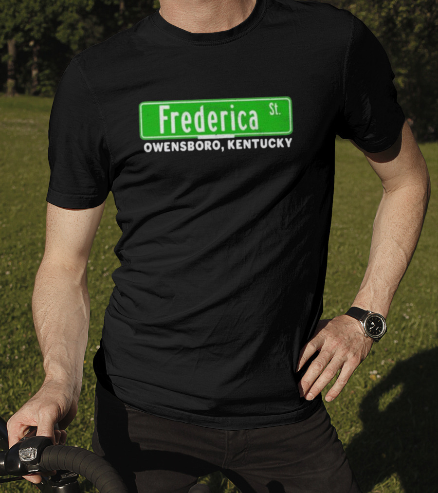 Frederica St Owensboro Kentucky Street Sign T-Shirt