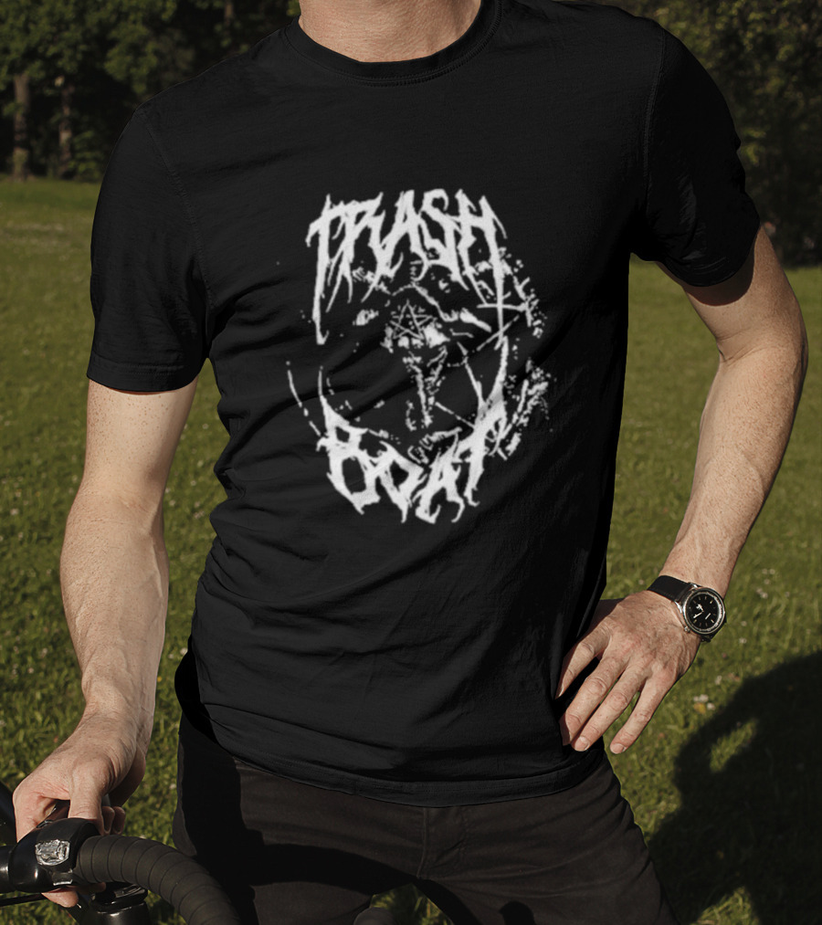 Trash Boat Halloween Occult Symbol Black T-Shirt