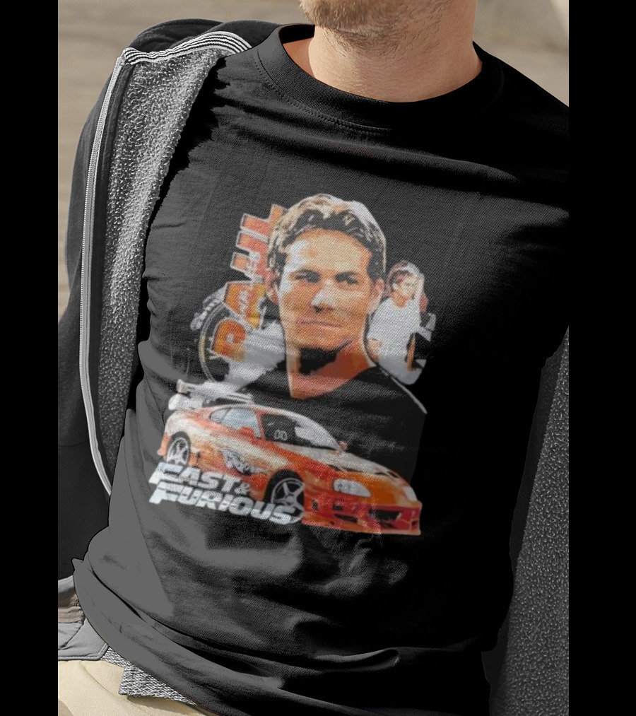Fast And Furious Paul Walker Toyota Supra T-Shirt