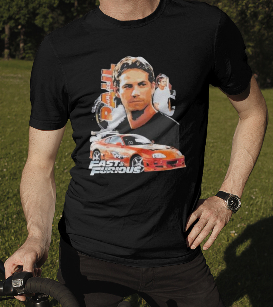 Fast And Furious Paul Walker Toyota Supra T-Shirt