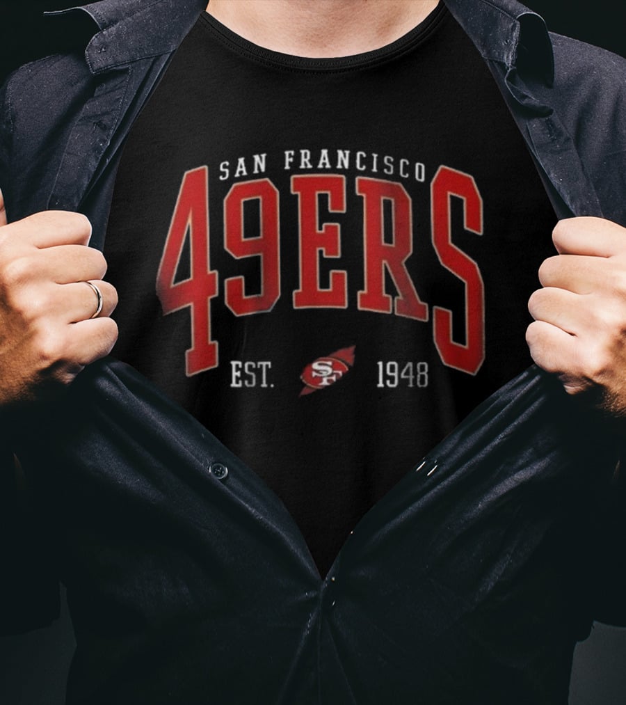 San Francisco 49ers Est. 1948 Vintage Style Niners Crewneck Football Swea T-Shirt