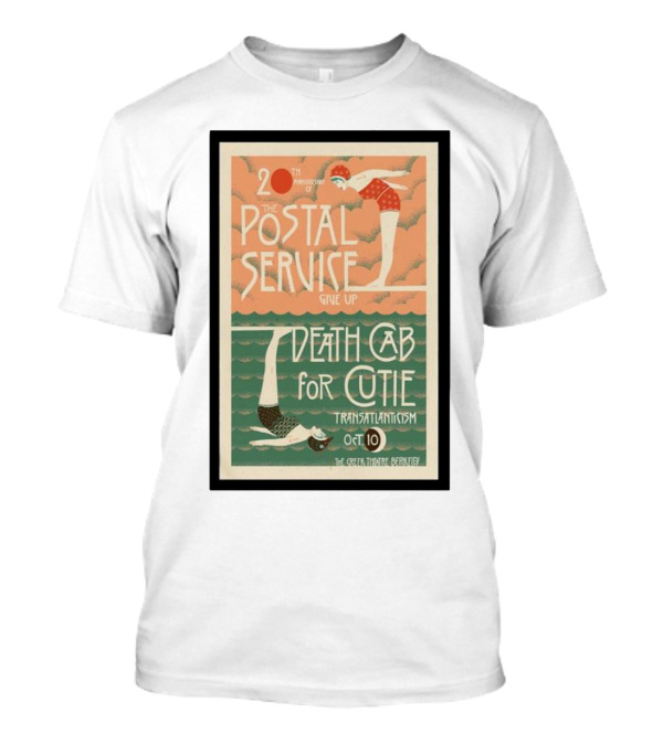 20th Anniversary Postal Service Give Up Death Cab For Cutie Transatlanticism Oct 10 The Greek Theatre Berkeley T-Shirt