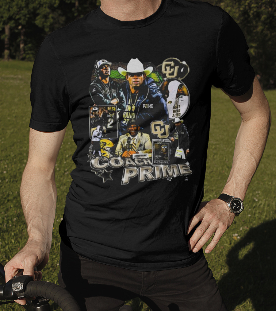 Coach Prime Deion Sanders Football Legend CU Buffs Athletic Excellence T-Shirt