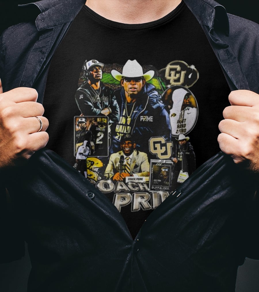 Coach Prime Deion Sanders Football Legend CU Buffs Athletic Excellence T-Shirt
