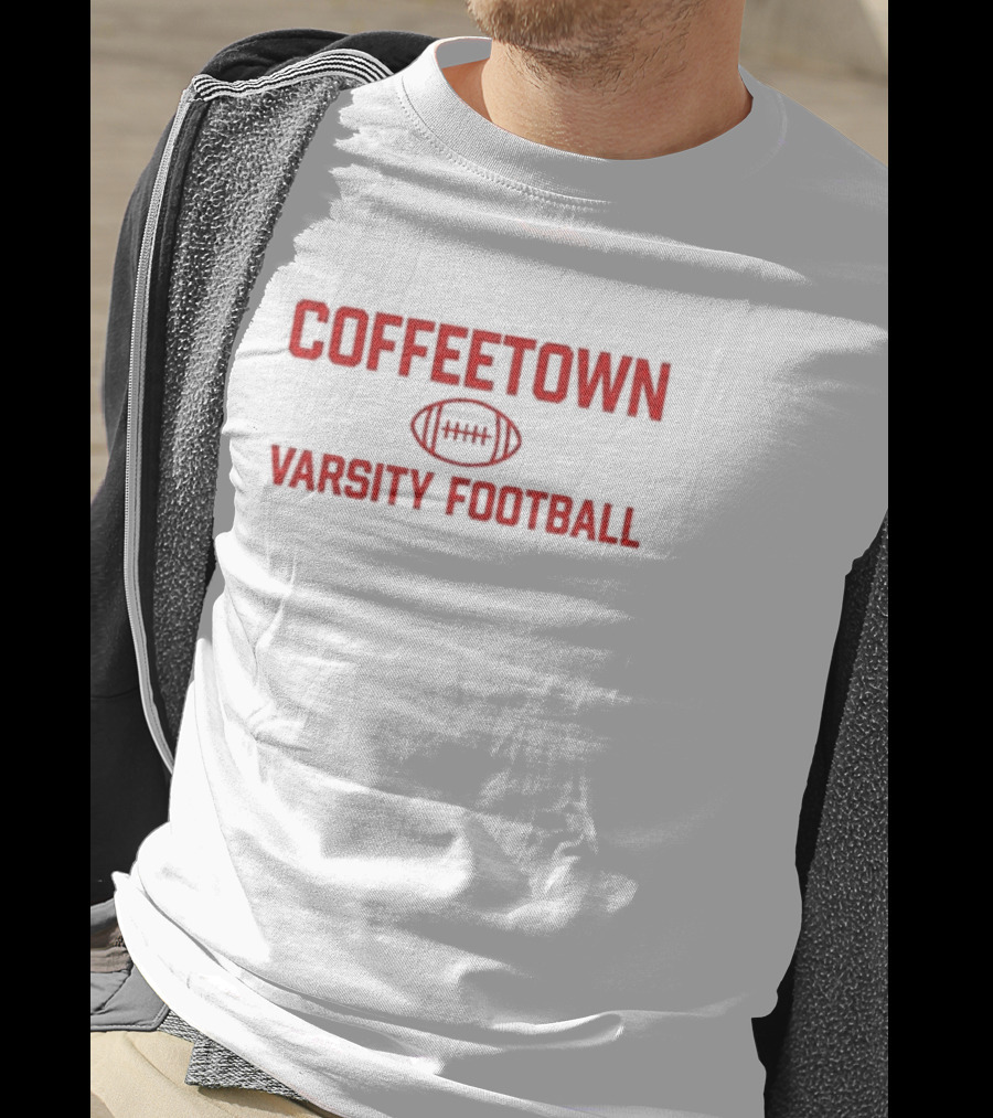 Coffeetown Varsity Football Josh Pate Wearing Sports T-Shirt