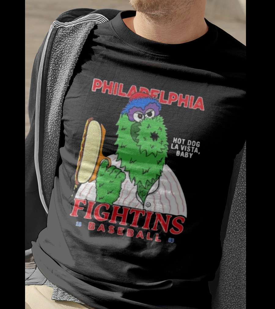 Philadelphia Phillies Phanatic Fightins Baseball Hot Dog La Vista Baby T-Shirt