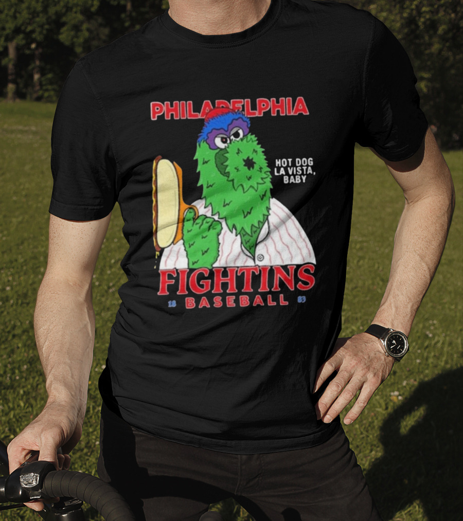 Philadelphia Phillies Phanatic Fightins Baseball Hot Dog La Vista Baby T-Shirt
