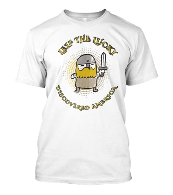 Leif The Lucky Discovered America Chibi Cute Viking T-Shirt