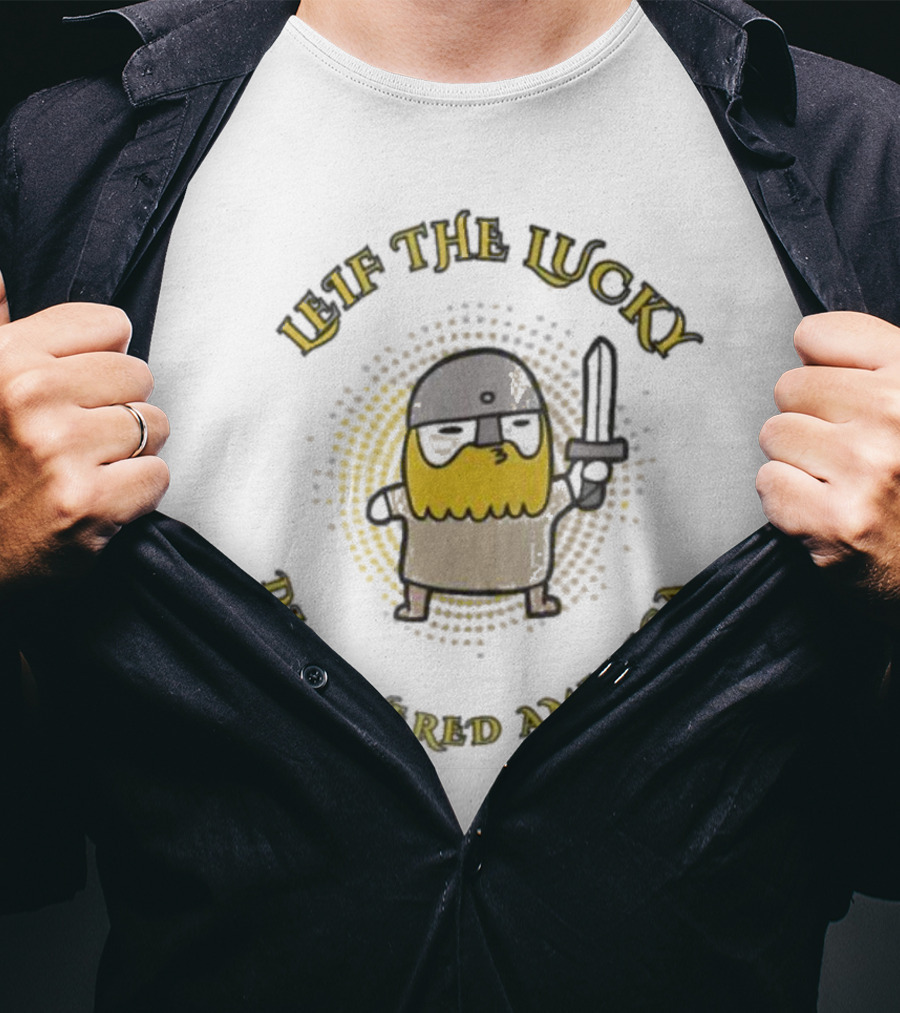 Leif The Lucky Discovered America Chibi Cute Viking T-Shirt