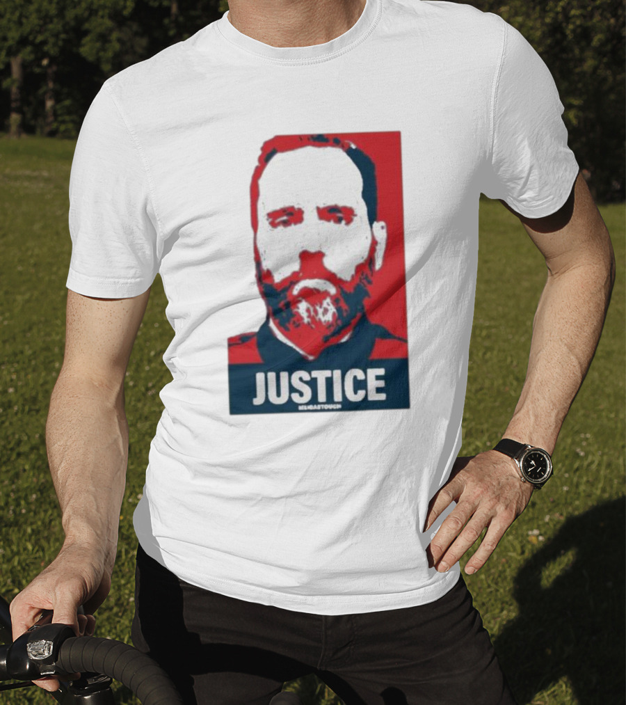Meidastouch Store Jack Smith Justice Iconic Red And Blue T-Shirt