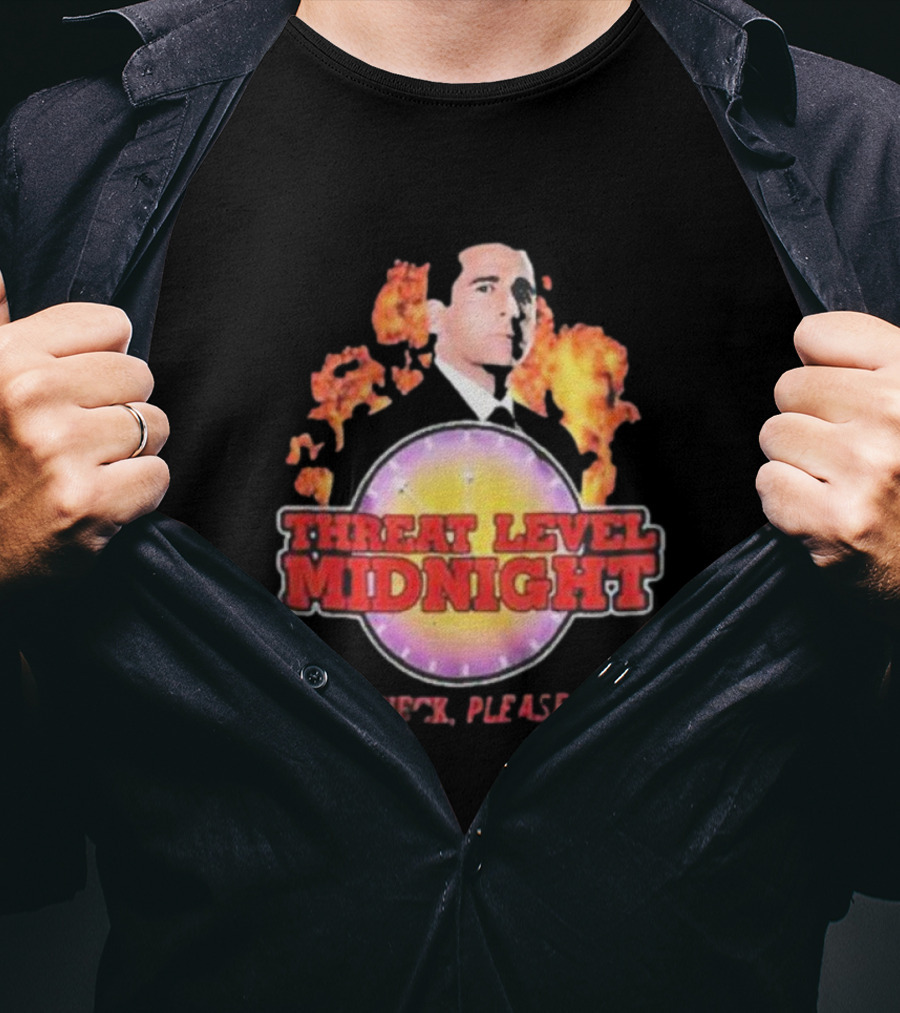 Michael Scott Threat Level Midnight Check Please The Office T-Shirt