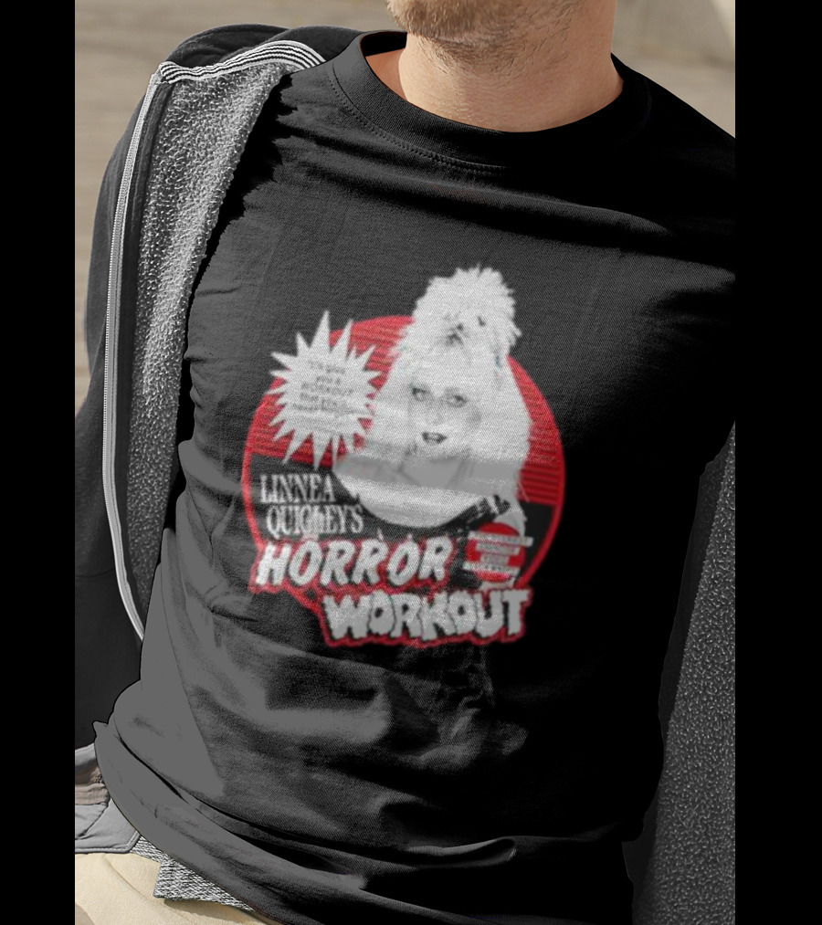 Linnea Quigley's Horror Workout Red Circle T-Shirt