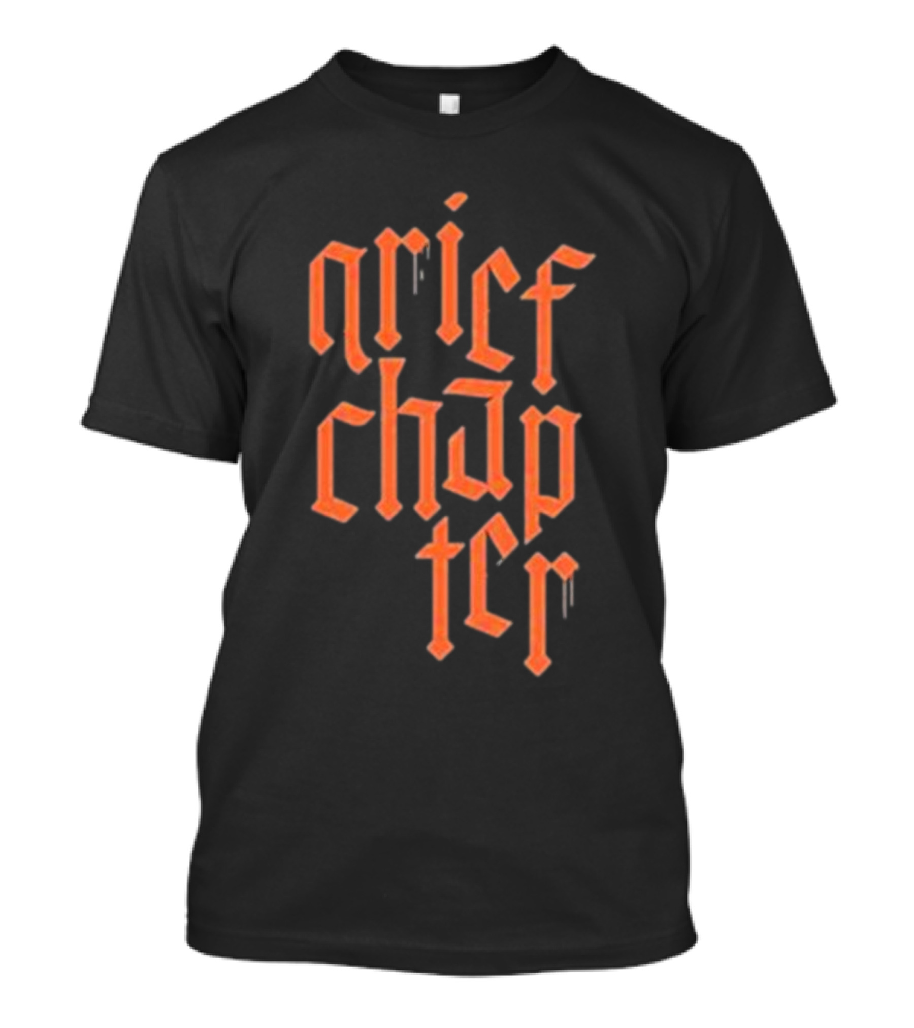 Grief Chapter Gothic Drip Text T-Shirt