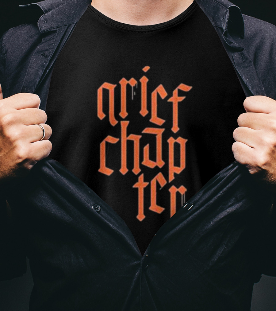 Grief Chapter Gothic Drip Text T-Shirt