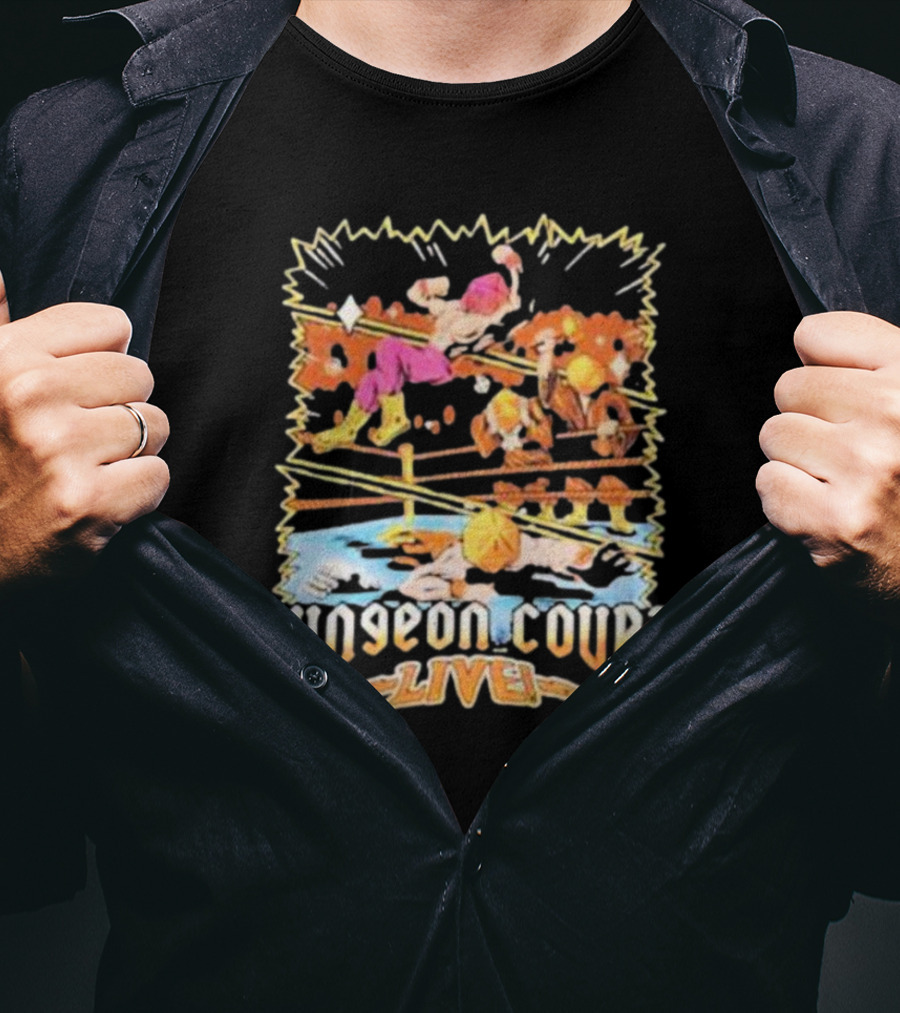 Naddpod Dungeon Court Live Wrestling Iconics T-Shirt