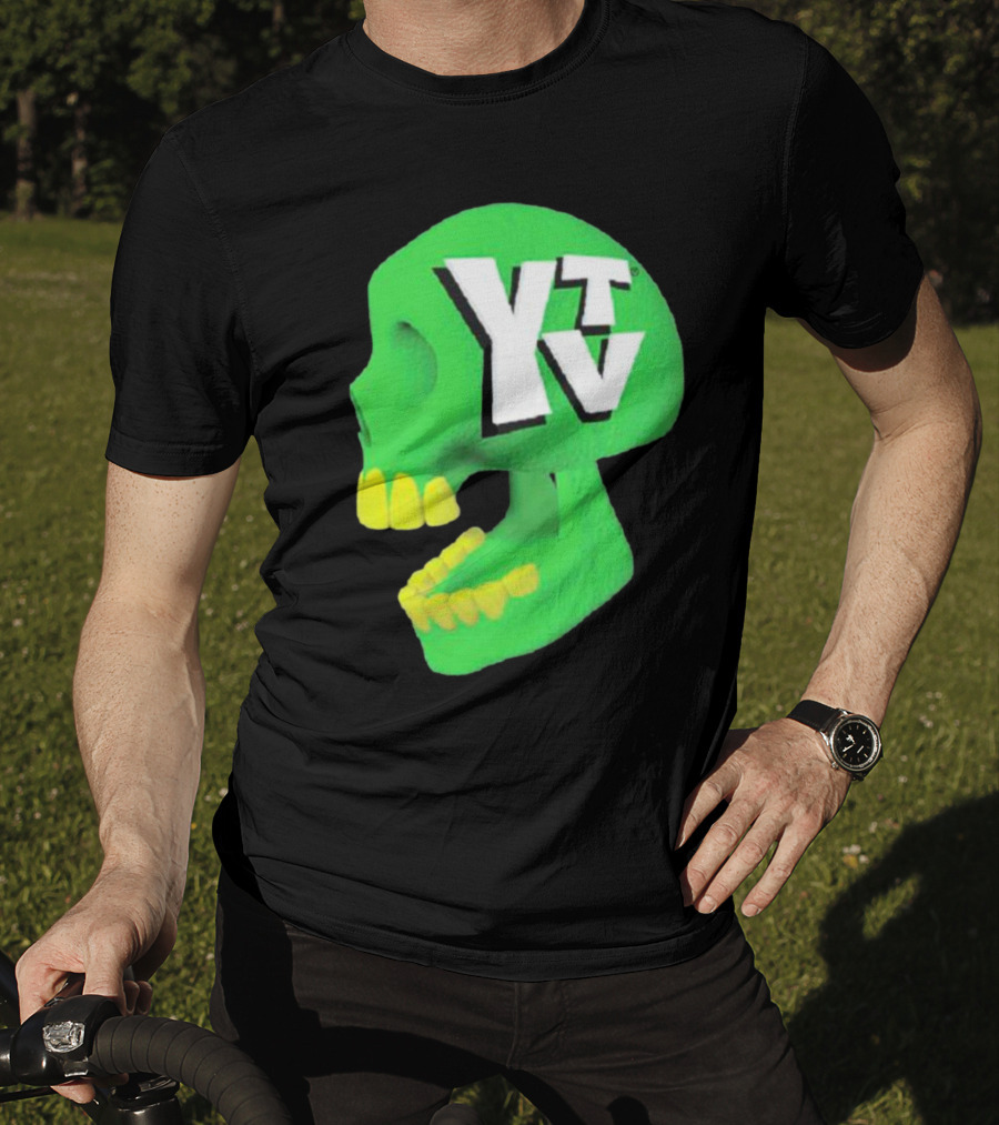 Ytv Green Skull Dark Night T-Shirt