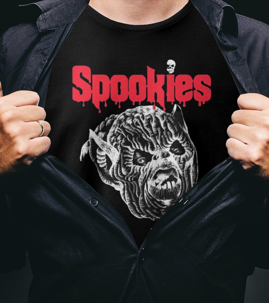 Spookies Terror Vision Creepy Monster Face Horror T-Shirt