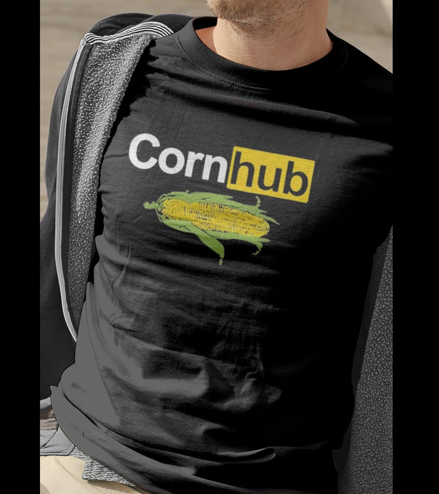 Corn Hub Parody With Corn Cob T-Shirt