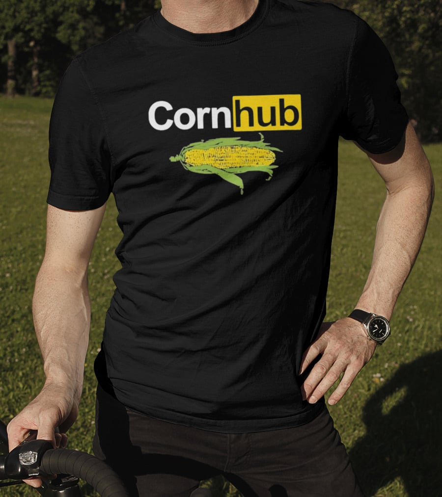 Corn Hub Parody With Corn Cob T-Shirt