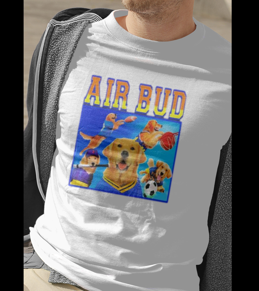 Air Bud Basketball Soccer Baseball Football Dog Iconic Movie Sports T-Shirt