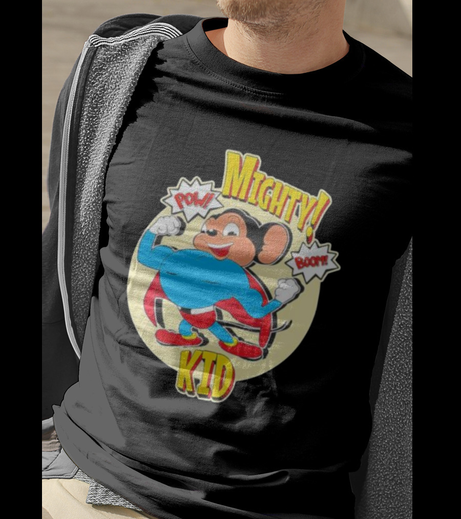 Mighty Kid Superhero Mouse Pow Boom Children's T-Shirt