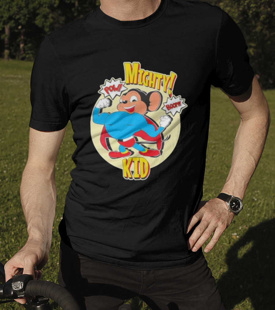 Mighty Kid Superhero Mouse Pow Boom Children's T-Shirt