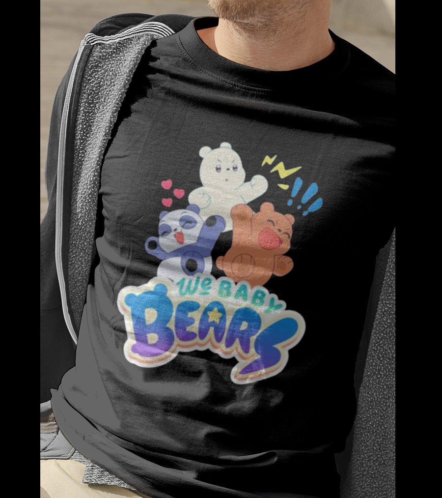 We Baby Bears Trio With Happy Expressions T-Shirt