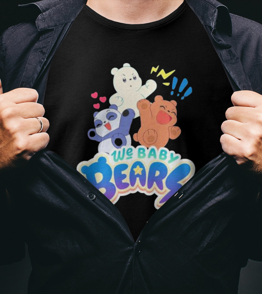 We Baby Bears Trio With Happy Expressions T-Shirt