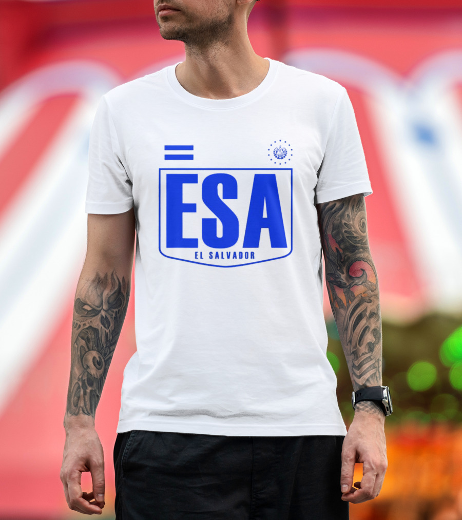 ESA El Salvador Logo Emblem With National T-Shirt